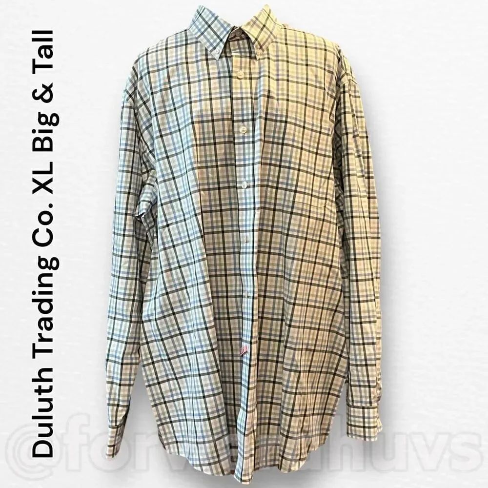 Duluth Trading Co. Men’s X-Large Tall Button Down Dress Shirt